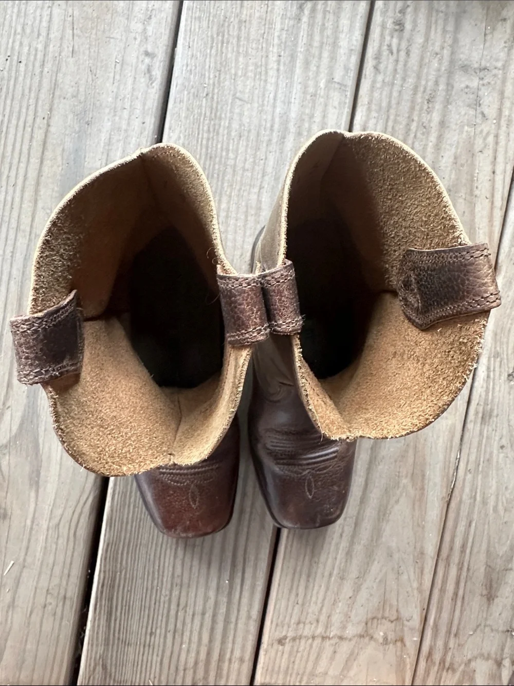 Ariat Rambler Leather Cowboy Boots Big Kids 1.5